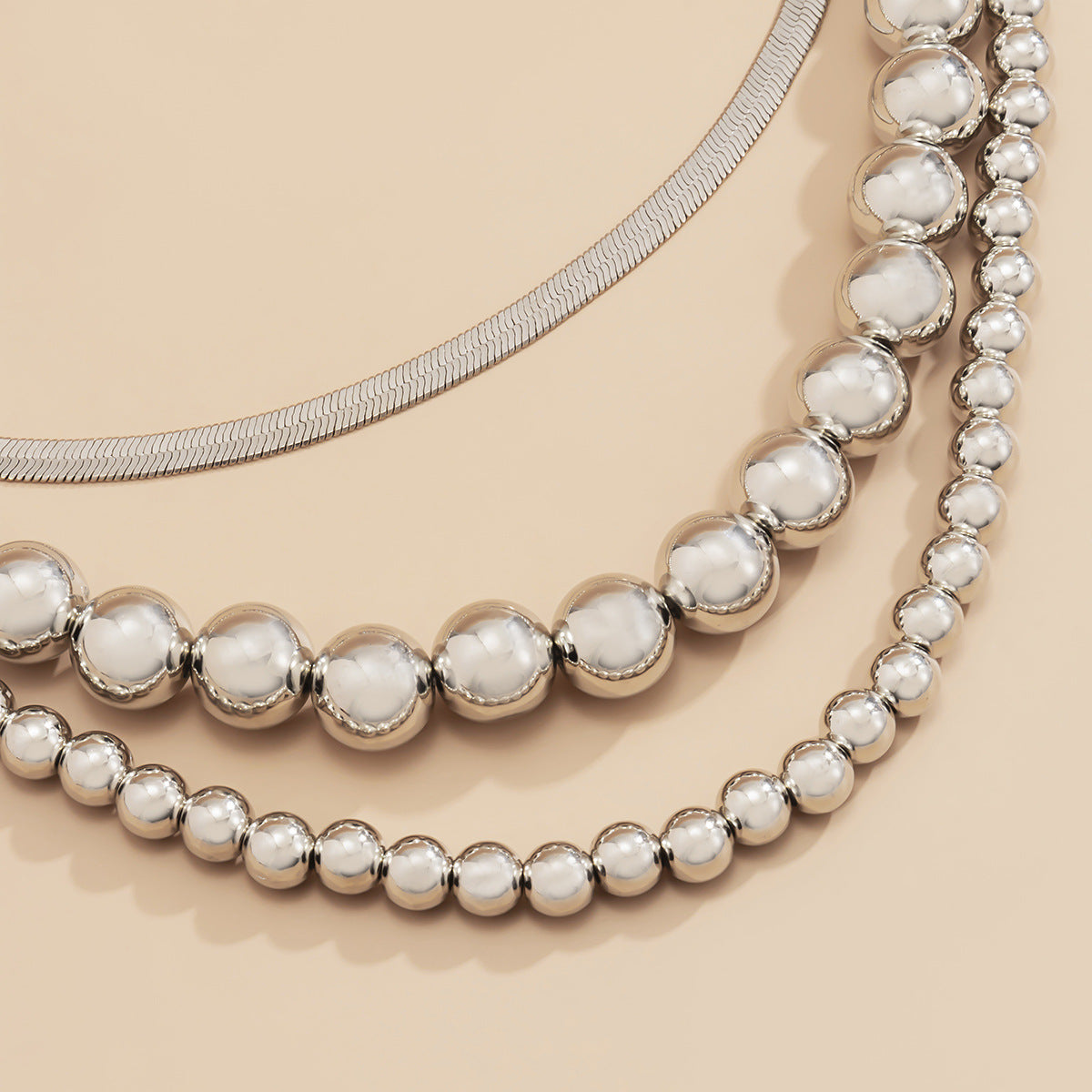 Snake Bone Chain Mix And Match Metal Multi-layer Necklace