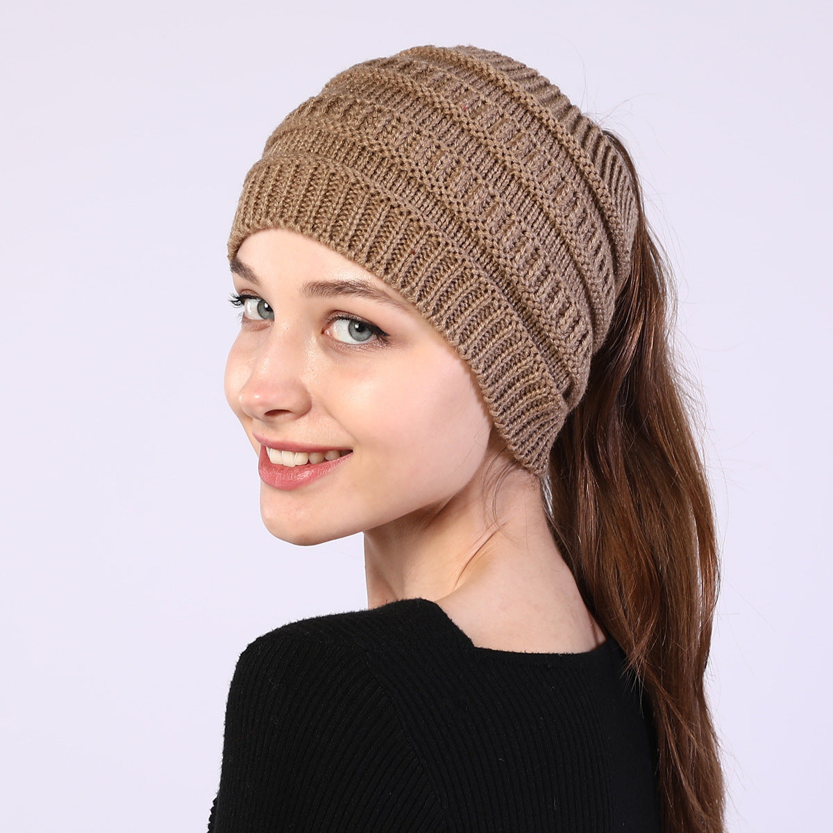 Women's Fashion Winter Hat Widened Solid Color Hair Bands - Aureate Aura