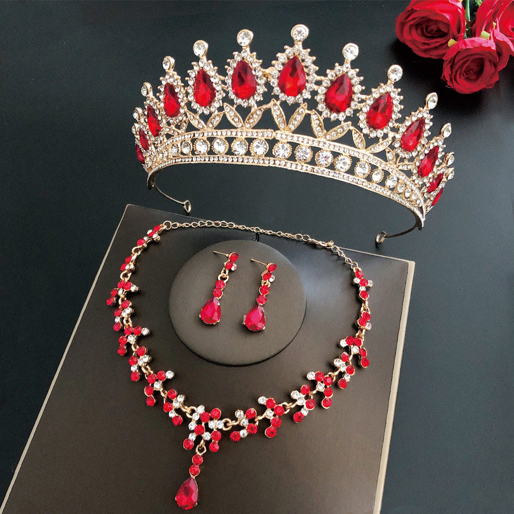 Royal Queen Bridal Jewelry Sets For Women Luxury Tiaras Crow - Aureate Aura