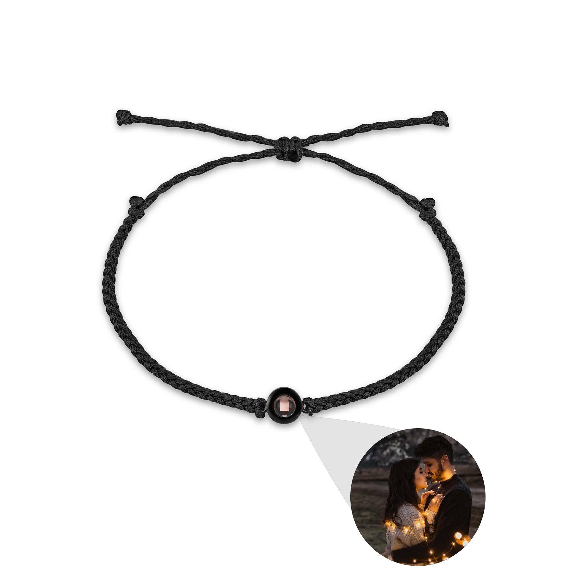 Creative Customized Color Photo Projection Bracelet Hand Woven Lovers Personality Jewelry For Men And Women Valentine's Day Gift - Aureate Aura